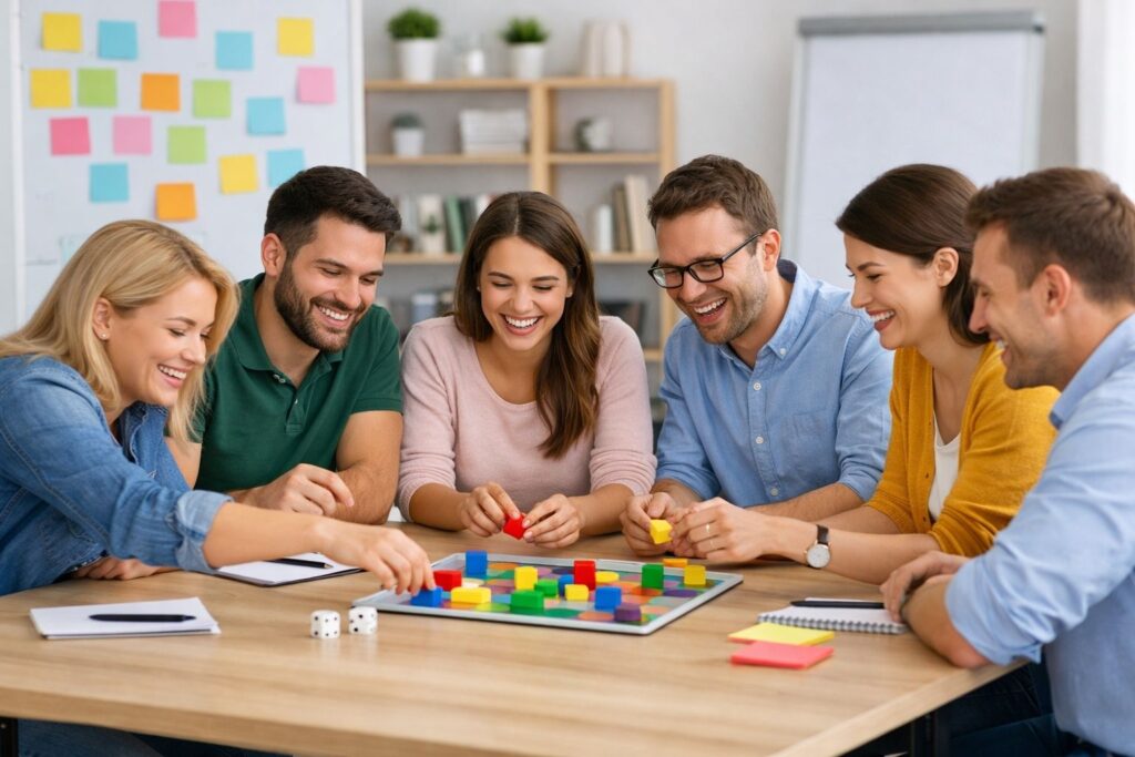 Ofiste yapılan yapay ve düşük gerçeklikli team building aktivitesi
