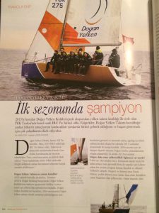 Alfasail Güneş Sigorta Yacht Ocak 2014Doğan Yelken İlk Sezonda Şampiyon Röportaj (Kaynak Yacht Ocak 2015) 2