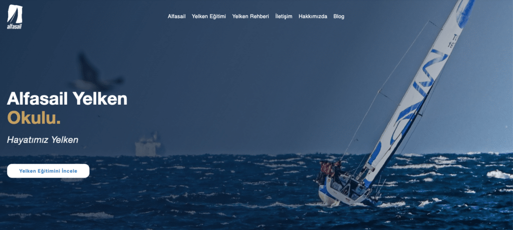 Alfasail yenilenen web sitesi 2026 — alfasail.com